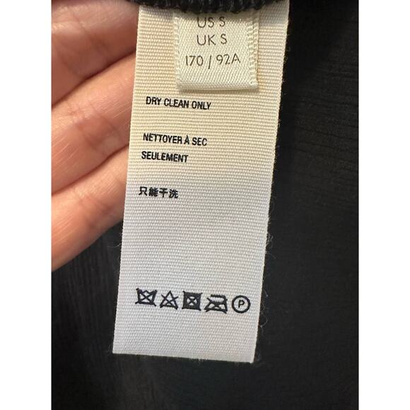 Free People black faux wrap long sleeves blouse size small - Picture 5 of 15